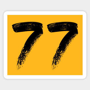 Number 77 Sticker